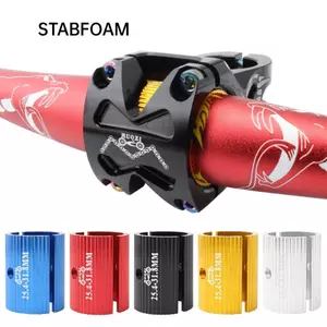 Chuyển đổi tay lái xe đạp STABFOAM, Chuyển đổi miếng đệm xe đạp 5 màu 31,8mm sang 35mm, Phụ kiện xe đạp Shim 25,4mmTo31,8mm Bộ chuyển đổi điều chỉnh khẩu độ hợp kim nhôm