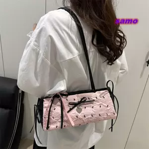 Túi đeo nách SAMO, Túi đeo chéo công suất lớn bằng da PU, Dây đeo dài dễ thương Phong cách cổ điển Túi Satchel Hobo