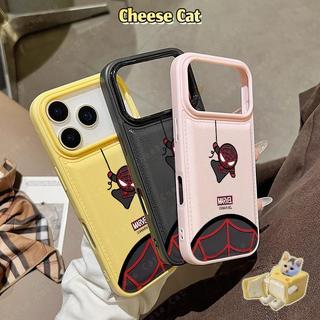 Cool black spider black leather phone case for iPhone 13 14 15 16 17 Pro Max 12 11 17 Air Xs Max XR 8 7 Plus