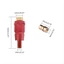 OXXGGKAO 1 Đầu Nối Cần Câu 8 Mm Vít Lưới Cho Đầu Adapter Câu Cá Hạ Cánh Harpoon Nhúng Hợp Kim Nhôm Lưới Thanh Pa