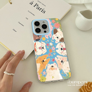 ibumpers Ốp Điện Thoại iPhone Chữa Dễ Thương Cười Chó Gương Giá Đỡ Ốp Lưng Điện Thoại IPhone 11 12 13 14 15 16 Pro Max