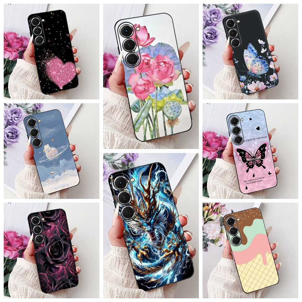Ốp lưng Tecno KM6 Tecno Spark 40 Pro Vỏ silicon Bướm sang trọng Tình yêu Thời trang Hoa mát mẻ Đẹp trai Vỏ điện thoại sơn sư tử