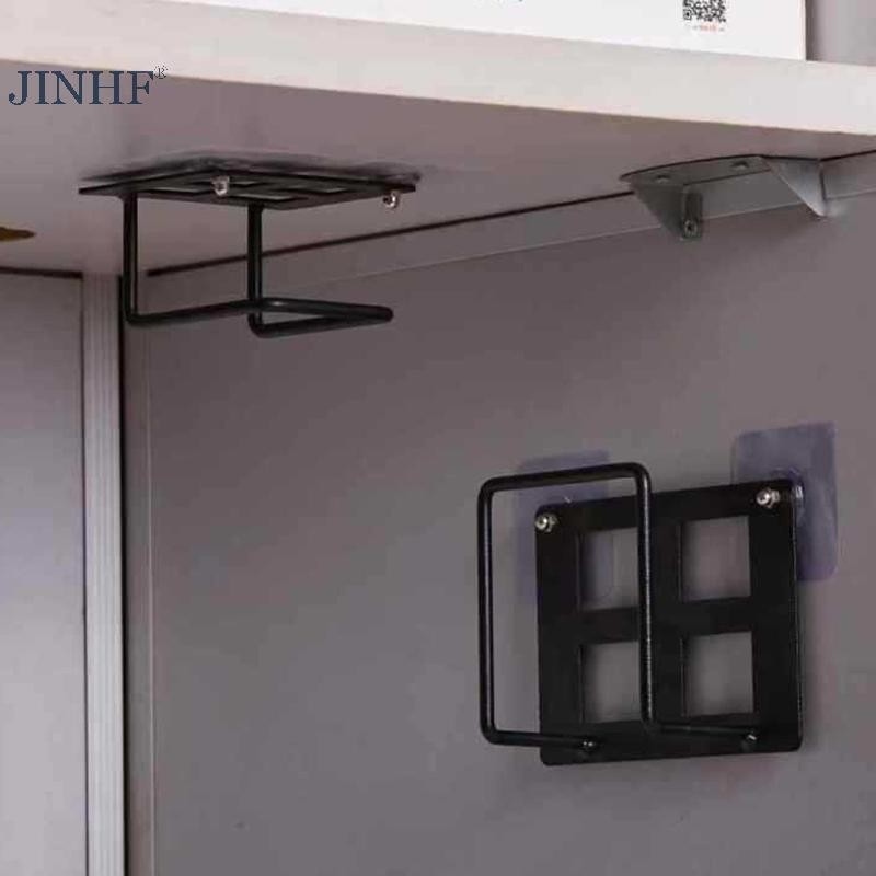 JINHF Giá đỡ bộ định tuyến treo tường Giá đỡ lưu trữ WiFi Dễ dàng cài đặt Giá đỡ ổ cắm điện chống khoan Giá sách HOT