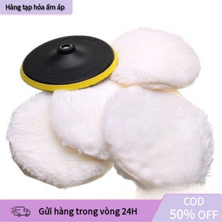 Phớt Lông Cừu Đánh Bóng Có Thể Dùng Trên Nhiều Loại Vật Liệu (Máy Lạnh, Tủ Lạnh, Inox, Composite, Mica, Nhựa, Gốm Sứ...)
