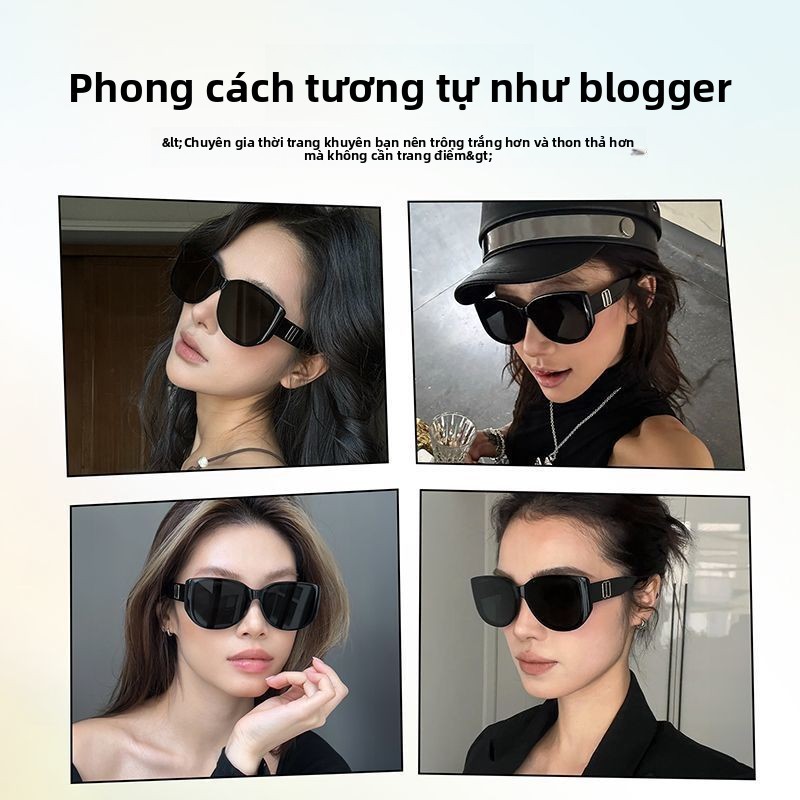 Kính Mát GM 2025 - Kiểu Dáng Mèo, Chống UV, Phù Hợp Phụ Nữ