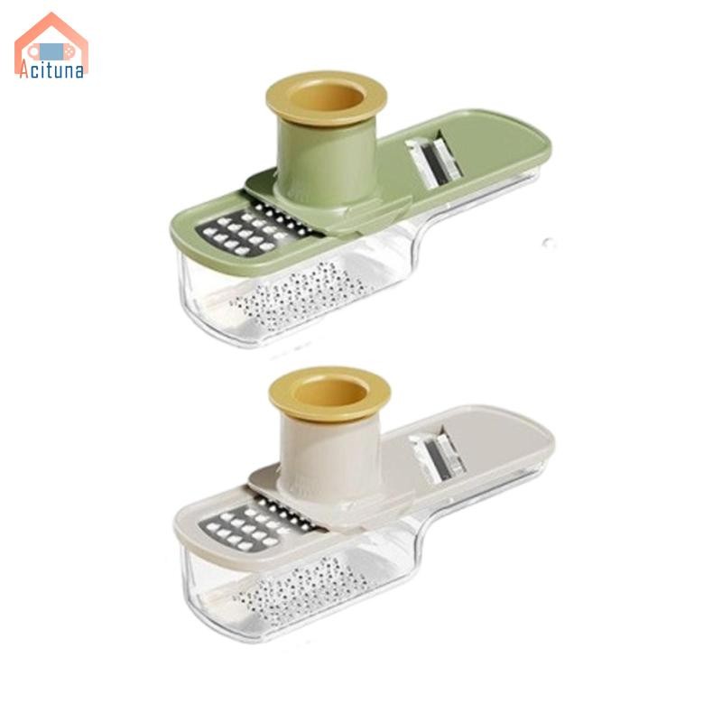 Máy xay tỏi gừng 3 trong 1, Dụng cụ nhà bếp Tiện ích Máy ép tỏi bằng thép không gỉ Máy nghiền thái cầm tay để nướng trái cây Wasabi