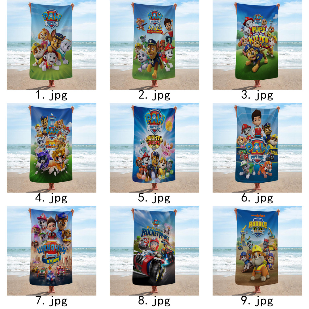 Khăn tắm PAW Patrol, Khăn tắm bể bơi đi biển, Quà tặng kỷ niệm sinh nhật