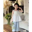 Bộ quần áo bé gái, bộ đồ bé gái 4-10 tuổi, Set bộ 2 dây bé gái phối ren dễ thương size 15- 33kg