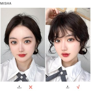 Misa Thời Trang Giả Không Khí Nổ Tóc Nối Dài Phong Cách Truyện Tranh Viền Tự Nhiên Fuffy Kẹp Xoăn Trong Viền Trước Tóc Nối Dài Tóc Giả Mảnh