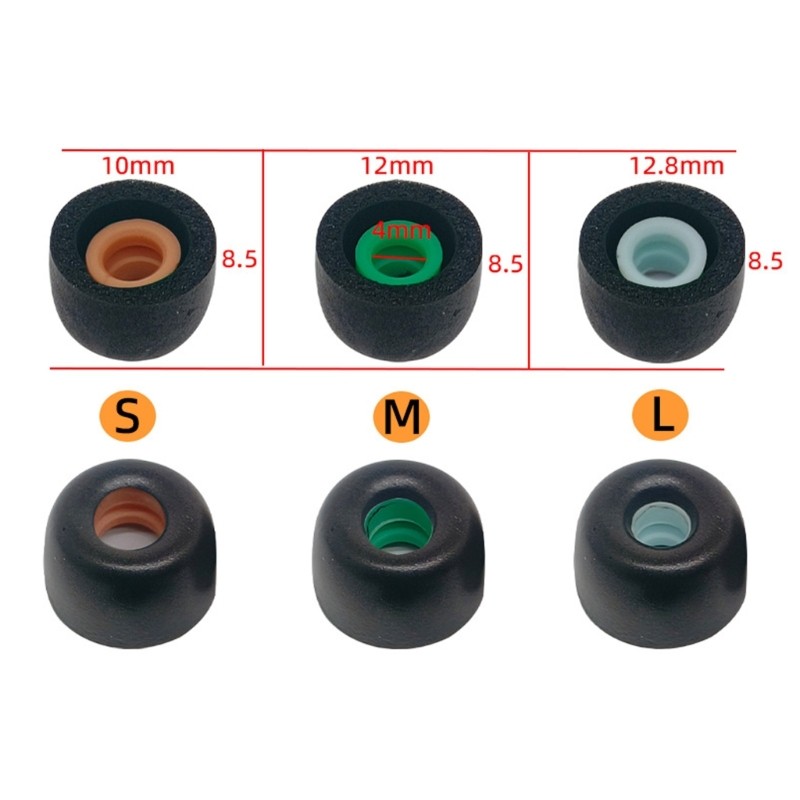 Đệm Tai Miếng Bọt Biển PPY Đảm Bảo Phù Hợp Với Đầu Tai Chống Mồ Hôi Thay Thế Cho XM4