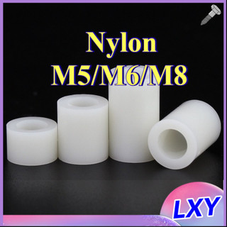 Cột Nhựa Hỗ Trợ Cột Trụ Cách Điện，CỘt Nhựa TRÒN CÁCH ĐIỆN lỗ，cọc nhựa TRẮNG，Màu Trắng chân cọc nhựa đỡ mạch không ren，Đệm Bằng Nhựa ABS Nylon Đục Lỗ M5 / M6 / M8 [LXY-CB-1]