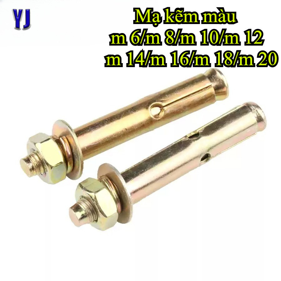 Bulong nở áo mạ kẽm ( Tắc kê nở mạ màu) m6 / m8 / m10 / m12 / m14 / m16 ...