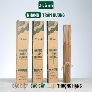 Nhang Trầm Hương 3 Lành Đặc Biệt Cao Cấp Thượng Hạng 30-40cm, 100gr Tự Nhiên 100% Thờ Cúng Tôn Giáo