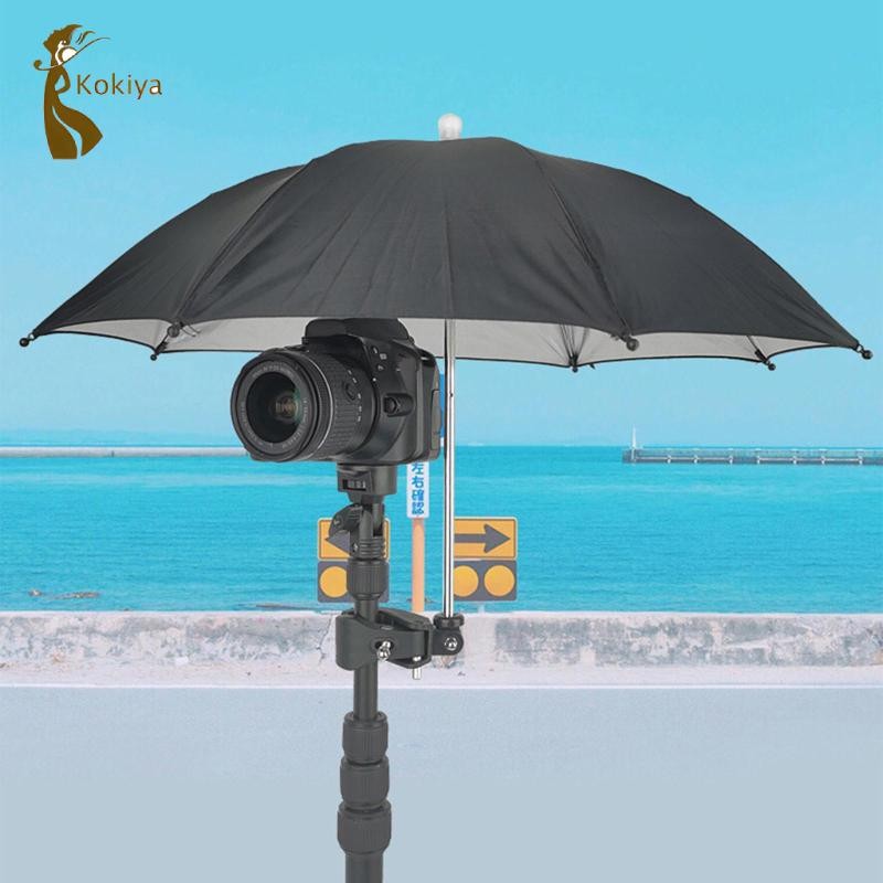 Kokiya Đa Năng Máy Ảnh Ô Có Kẹp Phụ Kiện Di Động Mưa Giá Đỡ Cho Video Ngoài Trời Điện Thoại Di Động Cắm Trại Du Lịch