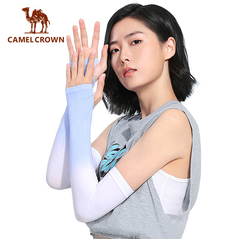 Găng cánh tay CAMEL CROWN che nắng chống tia cực tím giữ mát lạnh dành cho đạp xe vào mùa hè