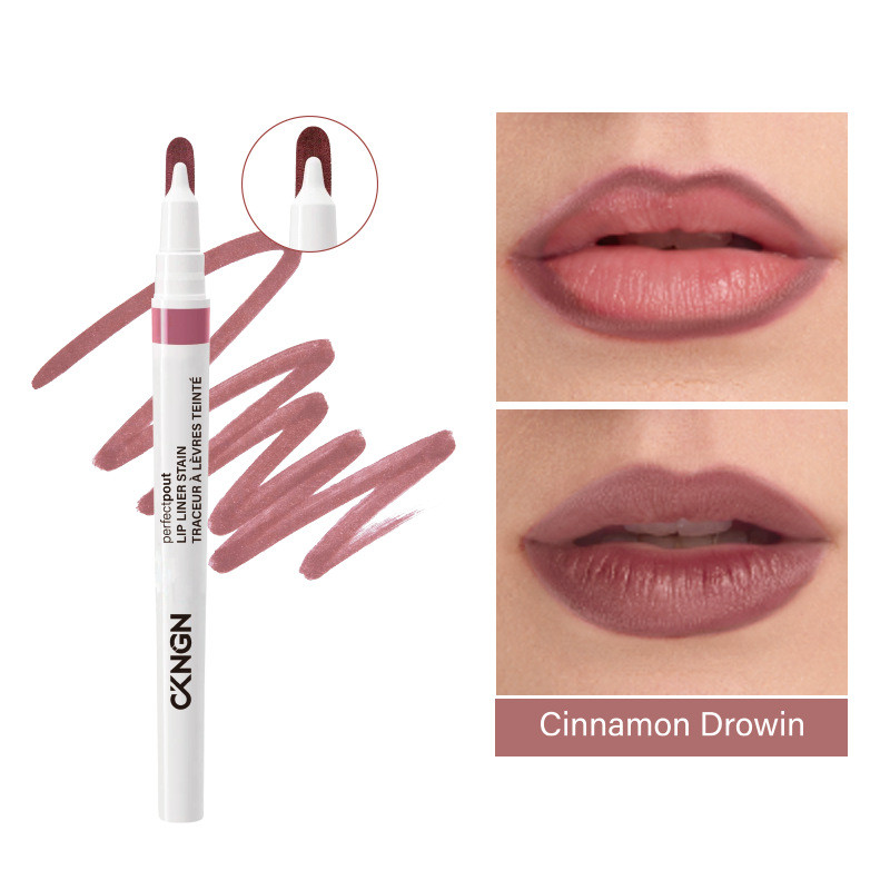 YW Sản phẩm Hot Lip Liner Chống thấm nước lâu dài Phác thảo hai trong một Lip Plump Lip Color