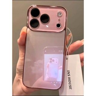 Ốp Điện Thoại Kính Mạ Điện Màu Xanh Bạc Hà Sang Trọng Cho iPhone17 16 15 14 13 12 11 Pro Max Bảo Vệ Camera Chống Sốc Ốp Lưng Cứng Chống Rơi