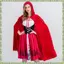 Áo hoodie cưỡi ngựa màu đỏ Gothic dành cho nữ Áo choàng có mũ trùm đầu Giáng sinh Váy dự tiệc Halloween có mũi dành cho người lớn nhập vai Chất lượng cao M