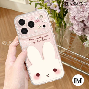 Ốp Lưng Cho IPhone 14 16 15 17 11 12 13 Pro Max 17AIR 7 8 14 16 15 Plus X XR Max Bìa có họa tiết thỏ trắng tai to
