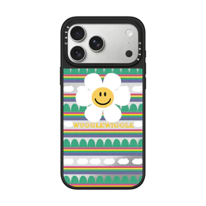 Gương Từ Tính Sọc Mặt Cười Hoa Ốp Lưng Điện Thoại IPhone 17 16 15 14 Plus 13 12 Pro Max 11 17 Vỏ Không Khí Vỏ Bảo Vệ Chống Sốc