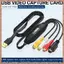 Bộ chuyển đổi video USB sang bộ chuyển đổi kỹ thuật số USB 2.0 Thẻ ghi âm video cho hệ thống hỗ trợ DVD TV Dễ sử dụng (R F C V)