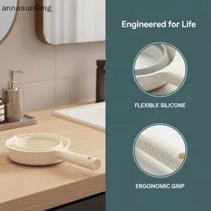 AA Ngoài Trời Có Thể Gập Lại Nước 1 Chiếc Nắp Silicon Tiết Kiệm Không Gian Dễ Dàng Vệ Sinh Cho Du Lịch Gia Đình VN