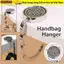 WOODNEST 1 Cái Móc Treo Túi Xách, Phụ Kiện Du Lịch Di Động Móc Bàn, Giá Đỡ Tròn Có Thể Gập Lại Ví Túi Móc