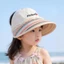 Phiên Bản Hàn Quốc Mũ Chống Nắng Trẻ Em Mùa Hè Vành Lớn Rơm Mũ Chống Nắng Bé Gái Có Thể Buộc Đuôi Ngựa Mũ Chống Nắng