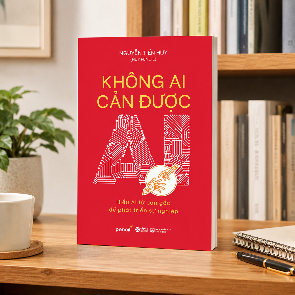 Sách - Không Ai Cản Được AI - Nguyễn Tiến Huy - Hiểu AI từ căn gốc để phát triển sự nghiệp (Alpha Books)