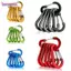 BORAGETE 5 Khóa Cắm Trại Leo Núi Carabiner Ba Lô Ngoài Trời Chụp Kẹp