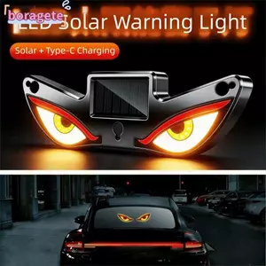 Đèn LED thông minh BORAGETE, Đèn Neon ô tô chạy bằng cốc hút không dây, Đèn rung trên màn hình năng động Đèn xung quanh mắt mát mẻ