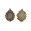 AqToCna 60 Chiếc 5 Màu Tròn Mặt Dây Chuyền Khay Thủy Tinh Cabochon Thủ Công DIY Trang Sức Làm AqToCna