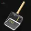 HL Cat Litter Xẻng Thép không gỉ Tay cầm bằng gỗ Dễ dàng rỉ sét Có thể giặt được Mèo con Muỗng Vệ sinh Nhà vệ sinh Xẻng Dụng cụ LMWU