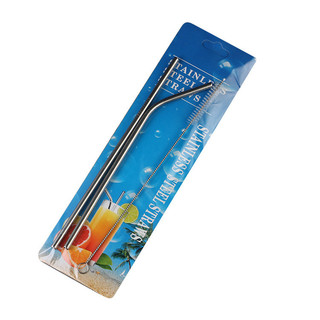 Ống Hút Inox Uống Cà Phê Trà Sữa Ống Uống Trực Tiếp Hộ Gia Đình Màu Khuỷu Tay Kim Loại Ống Hút
