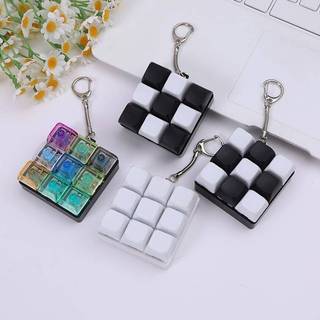 [MGO] Nút Keycap Fidget Móc khóa 9 phím Bàn phím Đồ chơi đàn áp Bàn phím DIY Móc khóa Đồ chơi dành cho người lớn Quà tặng để giảm thời gian vượt qua [VN]