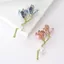 2025 Tính Khí Men Phong Lan Cao Cấp Thổ Cẩm Ngọc Trai Cao Cấp Thanh Lịch Đơn Giản Phụ Kiện Cao Cấp Corsage Pin 6.16