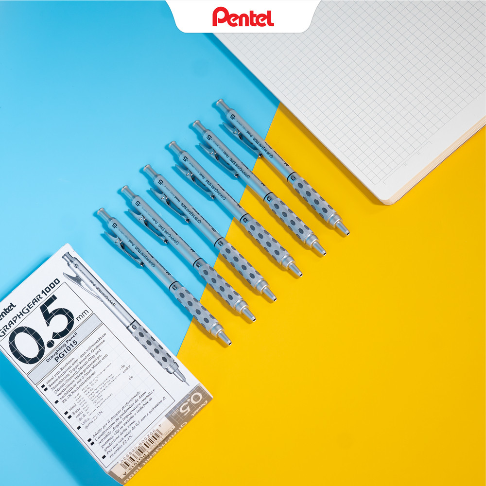 Bút chì cơ khí Pentel Graphgear 1000 bút chì kim kỹ thuật kim loại cao cấp