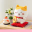 Chiikawa Hachiware Plushie Maneki Neko Sang Trọng Búp Bê May Mắn Mèo Đồ Chơi Nhồi Bông