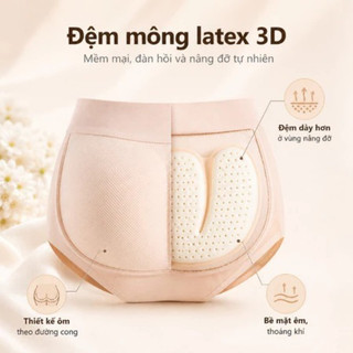 Quần độn mông 3D không lộ viền – Nâng mông tự nhiên, ôm gọn, mặc êm – Mềm mại, thoải mái – Độ dày 1,6cm / 2,5cm
