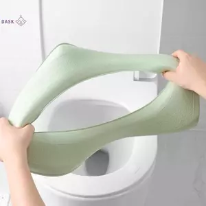 Vỏ bọc bồn cầu mềm Waterpoof Phòng tắm có thể giặt được Closestool Thảm lót đệm hình chữ O Ghế vệ sinh Bidet Phụ kiện vỏ vệ sinh