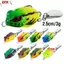 ECK Ngoài Trời Luya Ếch sấm tầm xa 2.5cm / 3g ếch mini hit phần mềm cóc ếch móc đôi tiếng ồn sequin HOT