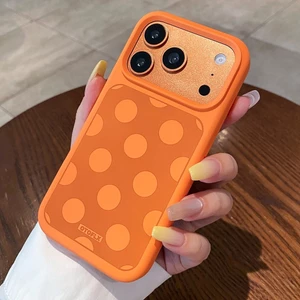 Ốp điện thoại silicon lỏng chất lượng cao chấm bi cho iPhone 17 Pro Max 17 Pro 17 Vỏ bảo vệ chống sốc