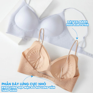 Áo Lót Áo Ngực Bra Nữ Đa Năng Mặc 3 Kiểu Đúc Su Thông Hơi Tàng Hình Mát Lạnh Hở Lưng BRA25