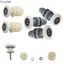 Con lăn cửa tắm YUJUNI, Phụ tùng thay thế Bánh xe cửa trượt bằng đồng thau, Khay tắm PVC Bánh xe treo một bánh xe Phòng tắm