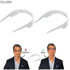 YUJINI Áo Sơ Mi Đứng Cổ Dụng Cụ, Áo Sơ Mi Slick Có Thể Điều Chỉnh Cổ Áo Hỗ Trợ Shaper, Cổ Áo Ở Lại Bộ Cổ Áo Phụ Kiện