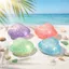 FUHUIOT Seashell Fidget Đồ chơi cảm giác, Kết cấu Maltose Đồ chơi bóp phục hồi chậm, Đồ chơi ghim di động Sáng tạo Handmade Vỏ lấp lánh Đồ chơi Squishy Sử dụng trong lớp học