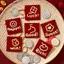 # HB # 6 Chiếc Năm Mới Paet Mini Tiền Xu Nhà Thơ Lời Chúc Tốt Nhất Họa Tiết Lu Túi Đựng Tiền Kích Thước Nhỏ Nhà Thơ Đỏ Sinh Nhật Đám Cưới.