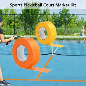 Băng đánh dấu sân bóng Pickleball PYCOU, Băng đánh dấu đa chức năng 20M Đánh dấu tòa án, Độ dính mạnh ngoài trời Băng sân Tennis tự dính chịu thời tiết Sàn thể thao