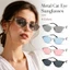 Trang Phục Du Lịch Thời Trang Màu Kính Mắt Kim Loại Kính Mát Mắt Mèo Bốn Màu Ống Kính Cho Sun Shade Tạo Kiểu Dáng