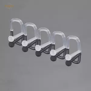 PNPIA- Acrylic Trong Suốt Lưỡi Barbell Rốn Nhẫn Lông Mày Mũi Body Piercing Trang Sức
